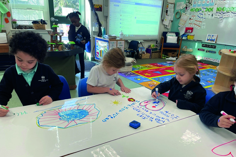 The whiteboard table is a particularly popular resource