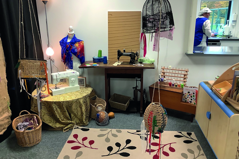 Carronshore Primary’s new areas include a sewing space, art studio and dressing-up area