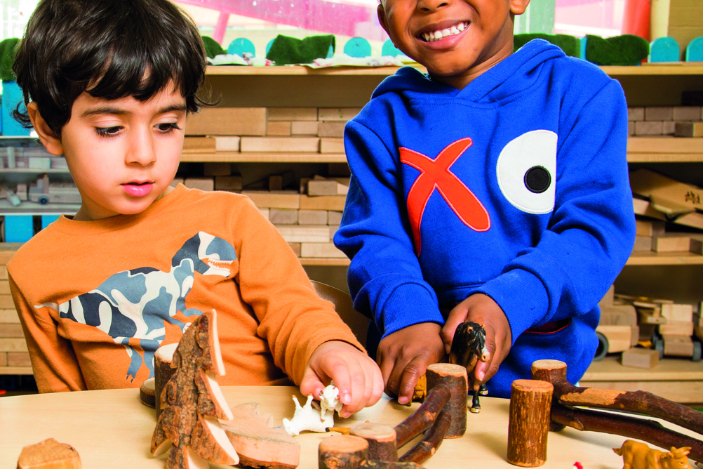 Imaginary play encourages children to talk to themselves and others