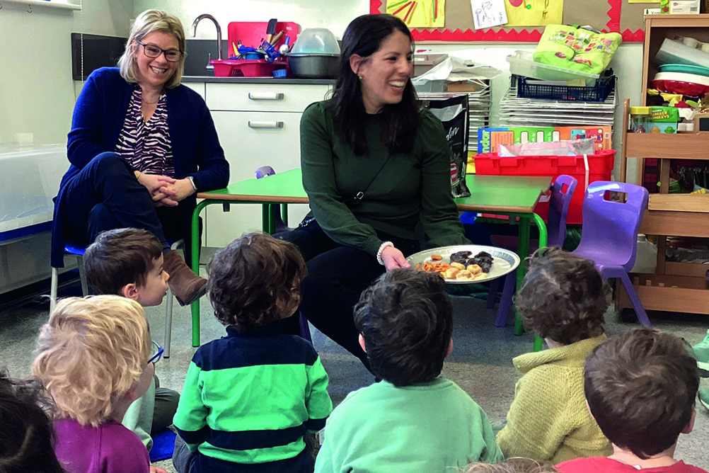 The children learned about the countries’ traditions and cultures with the help of parents