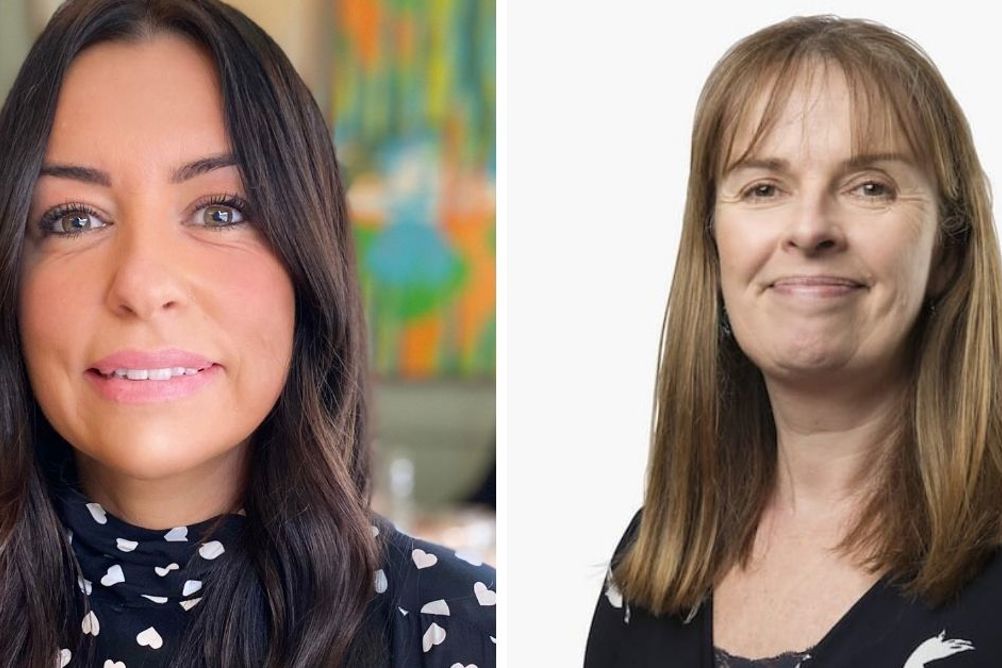 Philippa Vigor (left), former owner of Townsend Nurseries, and Sarah Steel, CEO of The Old Station Nursery group, which as bought six of the group's seven nurseries