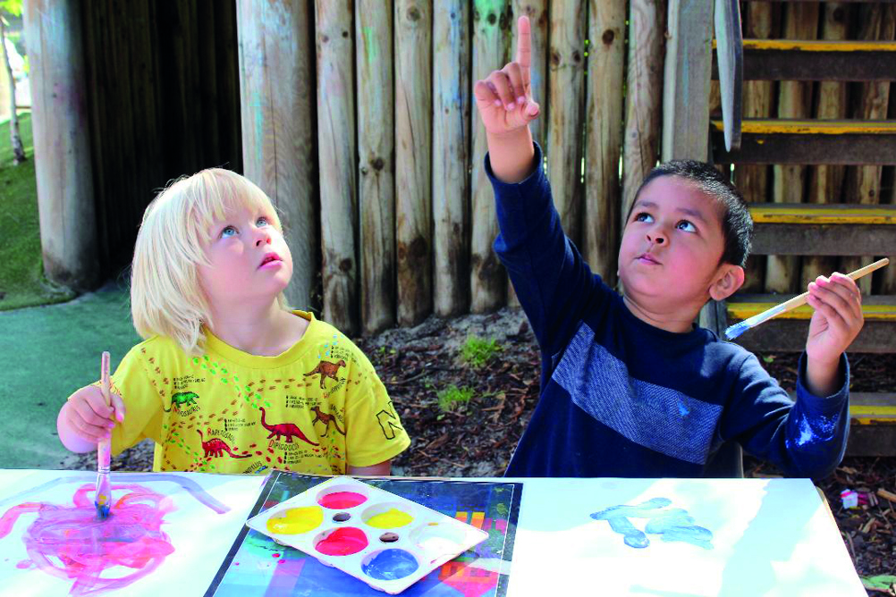 Practitioners should note the places where talk happens between children