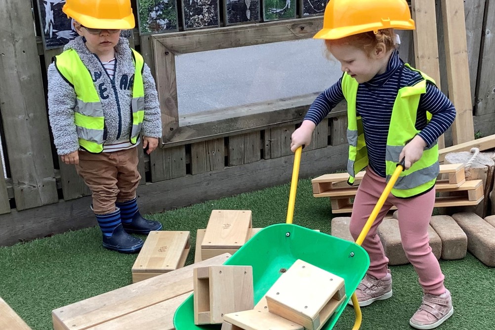 Children at Happy Days Nursery, Summercourt, Newquay, Cornwall, PHOTO: Happy Days
