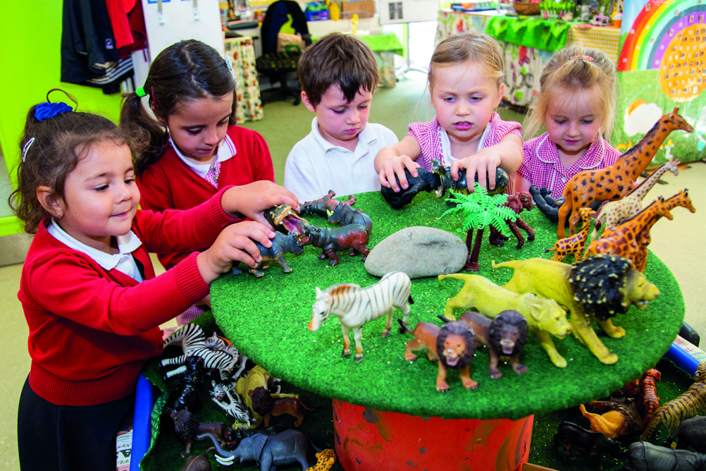 Small-world play offers the opportunity to reflect both familiar environments and those beyond personal experience